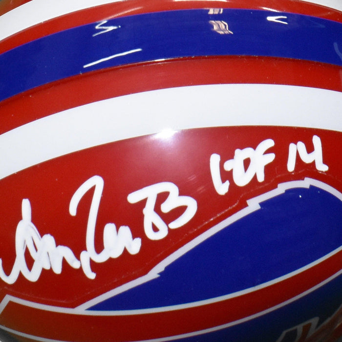 Andre Reed Signed Buffalo Bills Mini Football Helmet (JSA) HOF inscription included - RSA