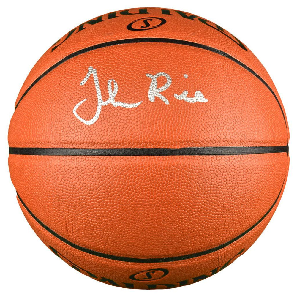 Glen Rice Signed Spalding NBA Game Series Basketball (JSA) - RSA