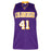 Glen Rice Signed Los Angeles Pro Purple Basketball Jersey (JSA) - RSA