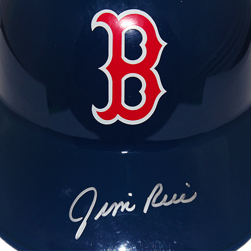 Jim Rice Autographed Boston Red Sox Full Size Souvenir Baseball Batting Helmet (JSA) - RSA
