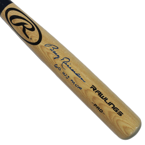 Bobby Richardson Yankees Autographed Full Size Rawlings Baseball Bat Blonde (JSA) 1960 WS MVP Inscription - RSA