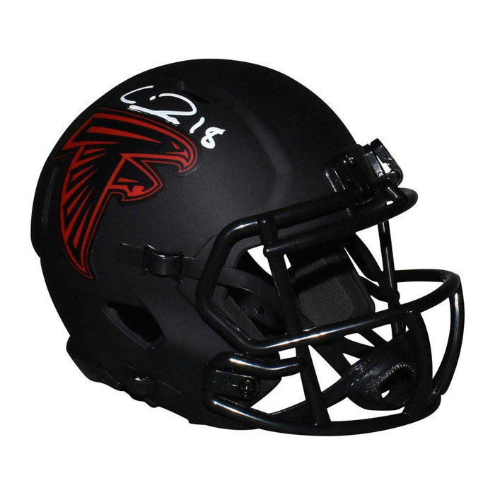 Calvin Ridley Signed Atlanta Falcons Eclipse Speed Mini Replica Football Helmet (JSA) - RSA