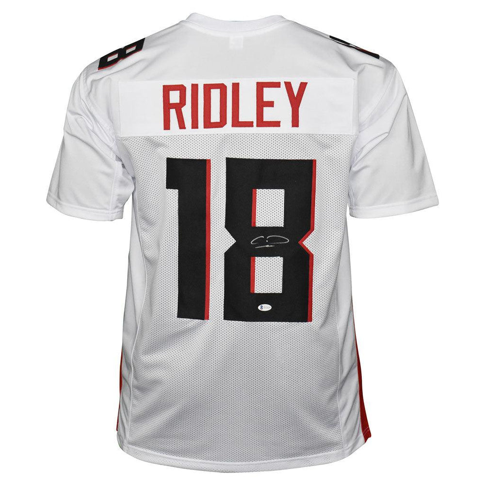 Calvin Ridley Signed Atlanta Pro White Football Jersey (Beckett) - RSA