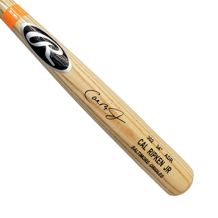 Cal Ripken Jr Signed Baltimore Orioles 302 ADR Game Model Rawlings Blonde Baseball Bat (Beckett) - RSA