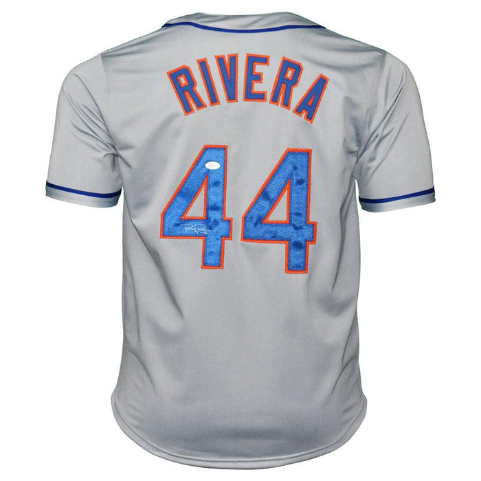 Rene Rivera Signed New York Grey Baseball Jersey (JSA) - RSA