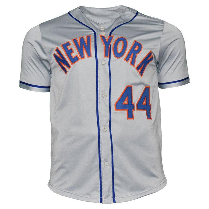 Rene Rivera Signed New York Grey Baseball Jersey (JSA) - RSA