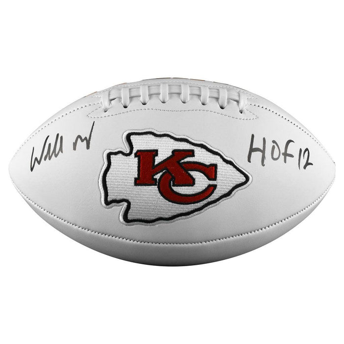 Willie Roaf Signed HOF 12 Inscription Kansas City Chiefs Official NFL Team Logo Football (JSA) - RSA