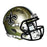 Willie Roaf Signed HOF 12 Inscription New Orleans Saints Speed Mini Replica Gold Football Helmet (JSA) - RSA