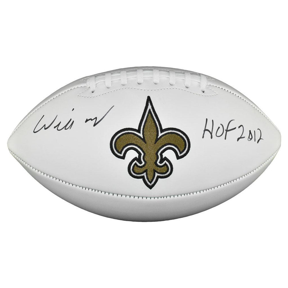 Willie Roaf Signed HOF 2012 Inscription New Orleans Saints Official NFL Team Logo Football (JSA) - RSA