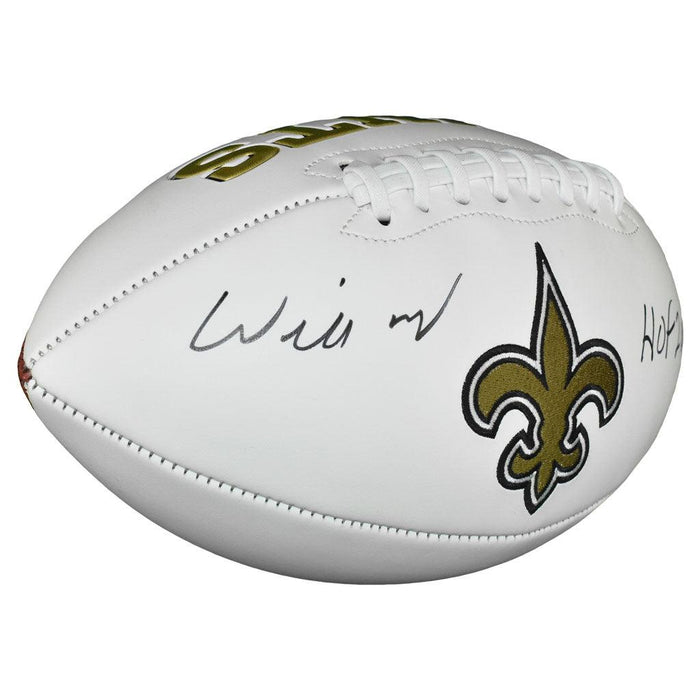 Willie Roaf Signed HOF 2012 Inscription New Orleans Saints Official NFL Team Logo Football (JSA) - RSA