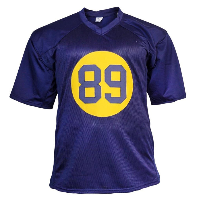Dave Robinson Signed "HOF 13" Inscription Green Bay Blue ACME Throwback Football Jersey (JSA) - RSA