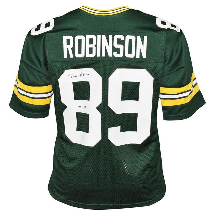 Dave Robinson Signed HOF 2013 Inscription Green Bay Green Football Jersey (JSA) - RSA