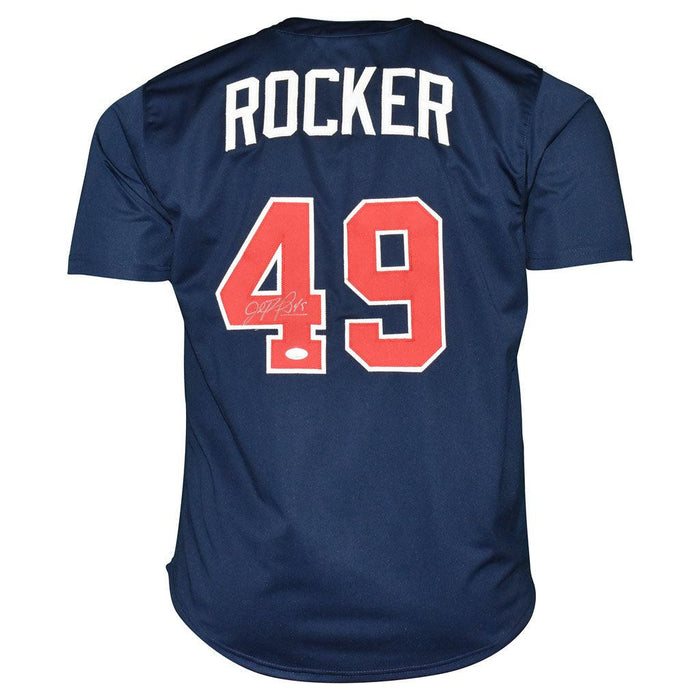 John Rocker Signed Atlanta Blue Baseball Jersey (JSA) - RSA