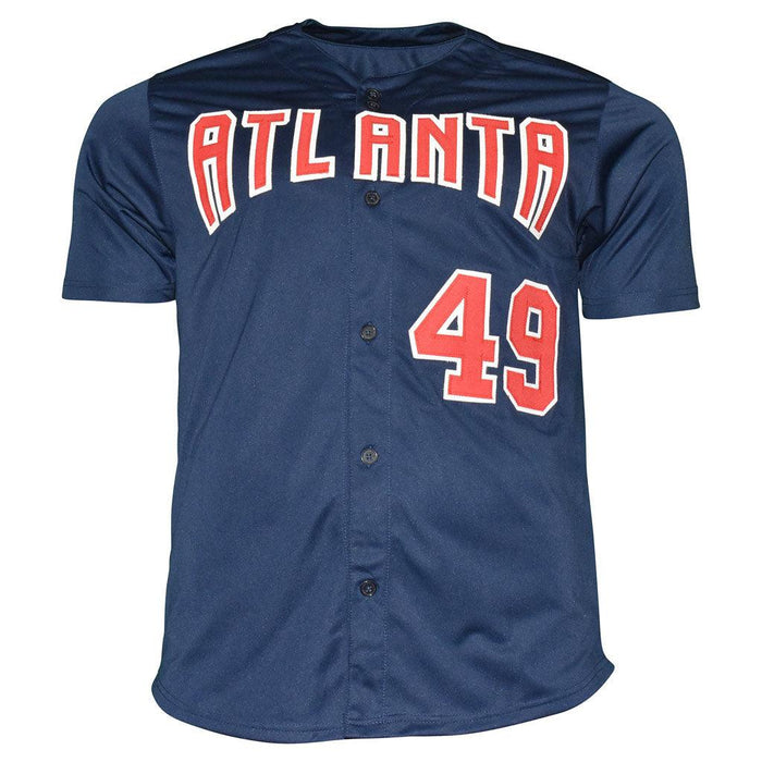 John Rocker Signed Atlanta Blue Baseball Jersey (JSA) - RSA