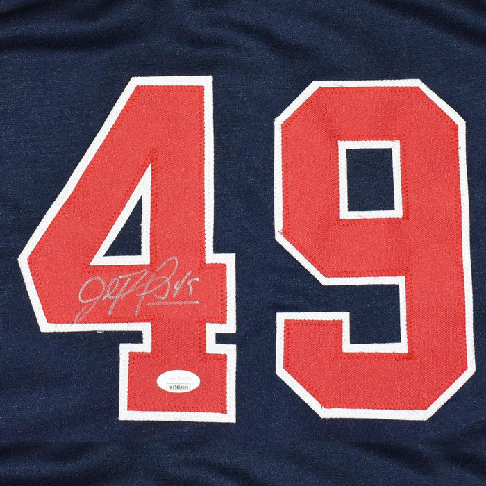 John Rocker Signed Atlanta Blue Baseball Jersey (JSA) - RSA