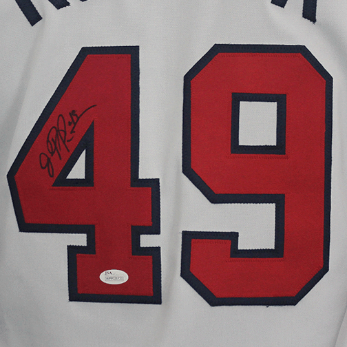John Rocker Autographed Atlanta Pro Style Baseball Jersey (JSA) White - RSA