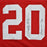 Johnny Rodgers Signed 72 Heisman Inscription Nebraska Pro Red Football Jersey (JSA) - RSA