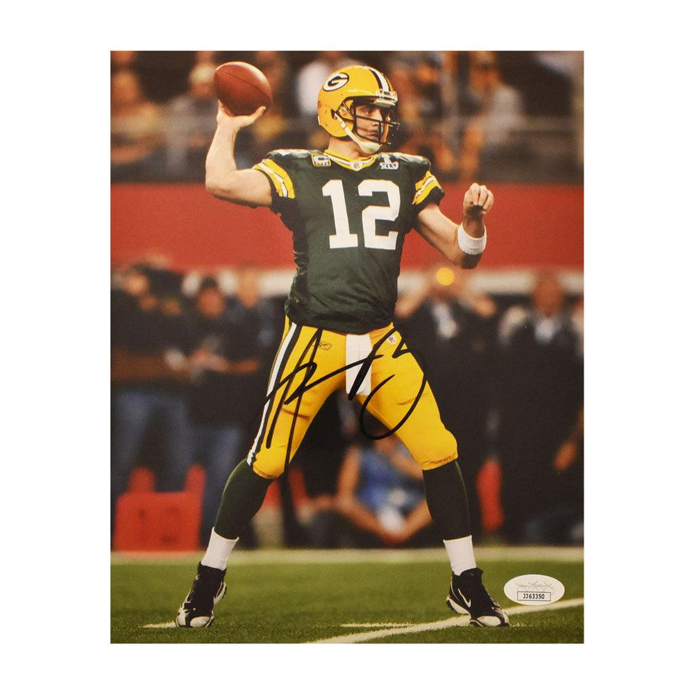 Aaron Rodgers Signed Green Bay Packers Throwing 8x10 Photo (JSA) - RSA