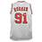 Dennis Rodman Signed Chicago White Basketball Jersey (JSA) - RSA