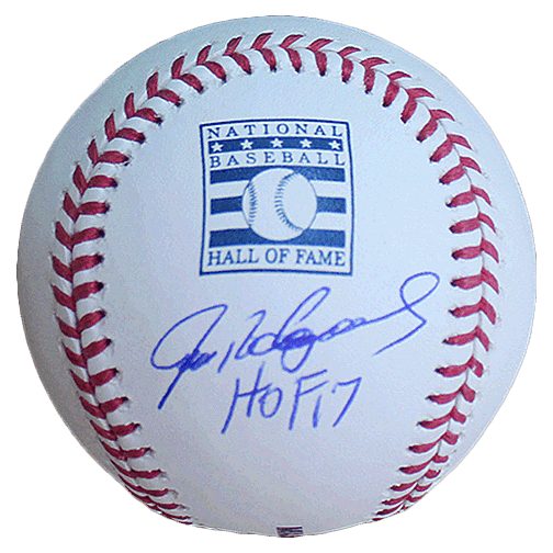 Ivan Rodriguez Autographed w/ HOF 17 Official MLB Hall of Fame Baseball (JSA) - RSA