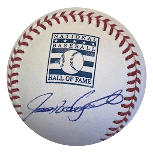 Ivan "Pudge" Rodriguez Autographed Official Major League Hall of Fame Baseball (JSA) - RSA
