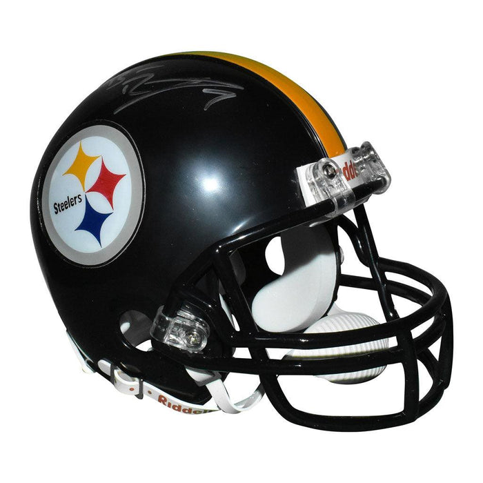 Ben Roethlisberger Signed Pittsburgh Steelers Mini Replica Black Football Helmet (JSA) - RSA