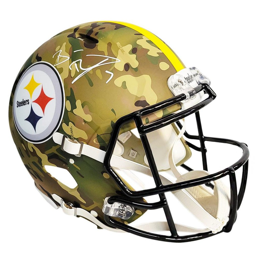 Ben Roethlisberger Signed Pittsburgh Steelers Full Size Authentic Camo Speed Helmet (Fanatics) - RSA