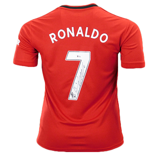 Cristiano Ronaldo Signed Manchester United Red Jersey (Beckett) - RSA