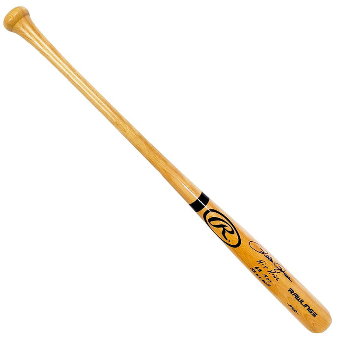 Pete Rose Signed Multi-Inscription Rawlings Blonde Baseball Bat (JSA) - RSA