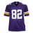 Kyle Rudolph Autographed Pro Style Football Jersey Purple (JSA) - RSA