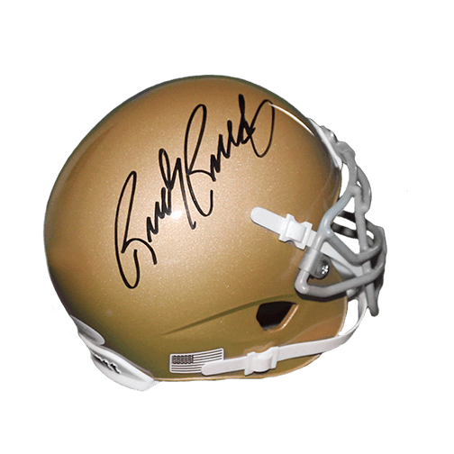 Rudy Ruettiger Notre Dame Autographed Mini Football Helmet Schutt JSA - RSA