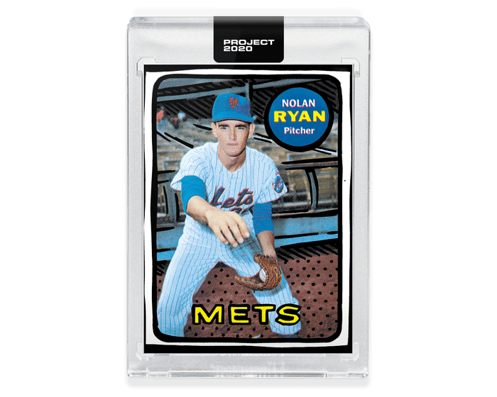 2020 Topps #87 Nolan Ryan 1969 Mets - Joshua Vides 64,629 Print Run - RSA