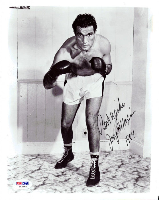 Joey Maxim Autographed 8x10 Photo PSA/DNA #S42864 - RSA