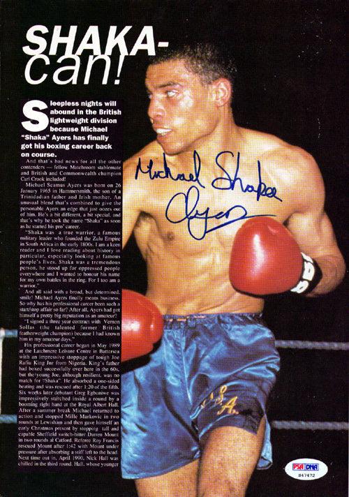 Michael Ayers Autographed Magazine Page Photo PSA/DNA #S47472 - RSA