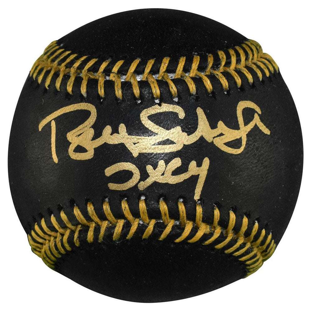 Bret Saberhagen Signed 2x Cy Young Inscription Rawlings Official MLB Black & Gold Baseball (JSA) - RSA