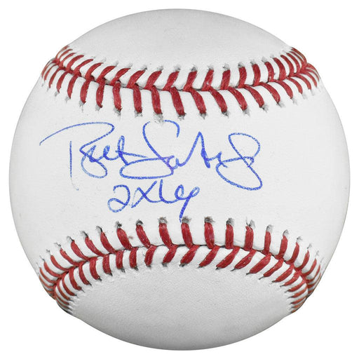 Bret Saberhagen Signed 2x Cy Young Inscription Rawlings Official Major League Baseball (JSA) - RSA