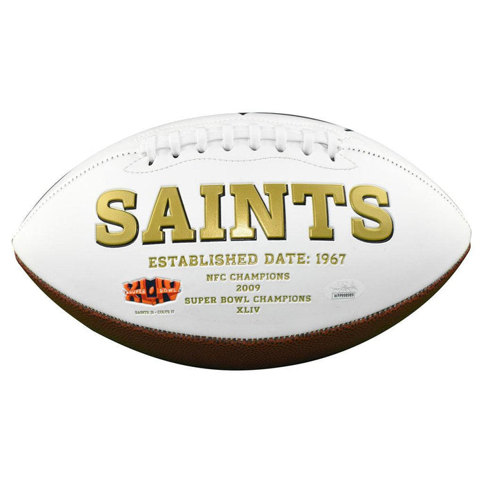 Willie Roaf Signed HOF 2012 Inscription New Orleans Saints Official NFL Team Logo Football (JSA) - RSA