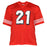 Deion Sanders Signed San Francisco Pro Red Shadow Number Football Jersey (Beckett) - RSA