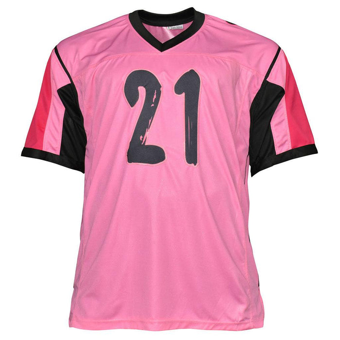 Deion Sanders Signed Pro Pink Football Jersey (Beckett) - RSA