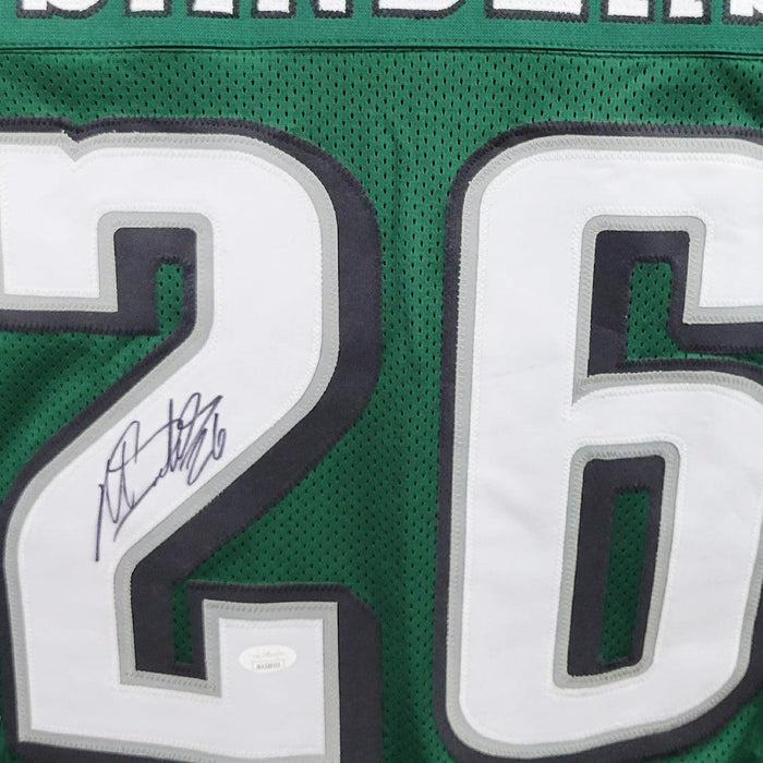 Miles Sanders Signed Philadelphia Green Football Jersey (JSA) - RSA