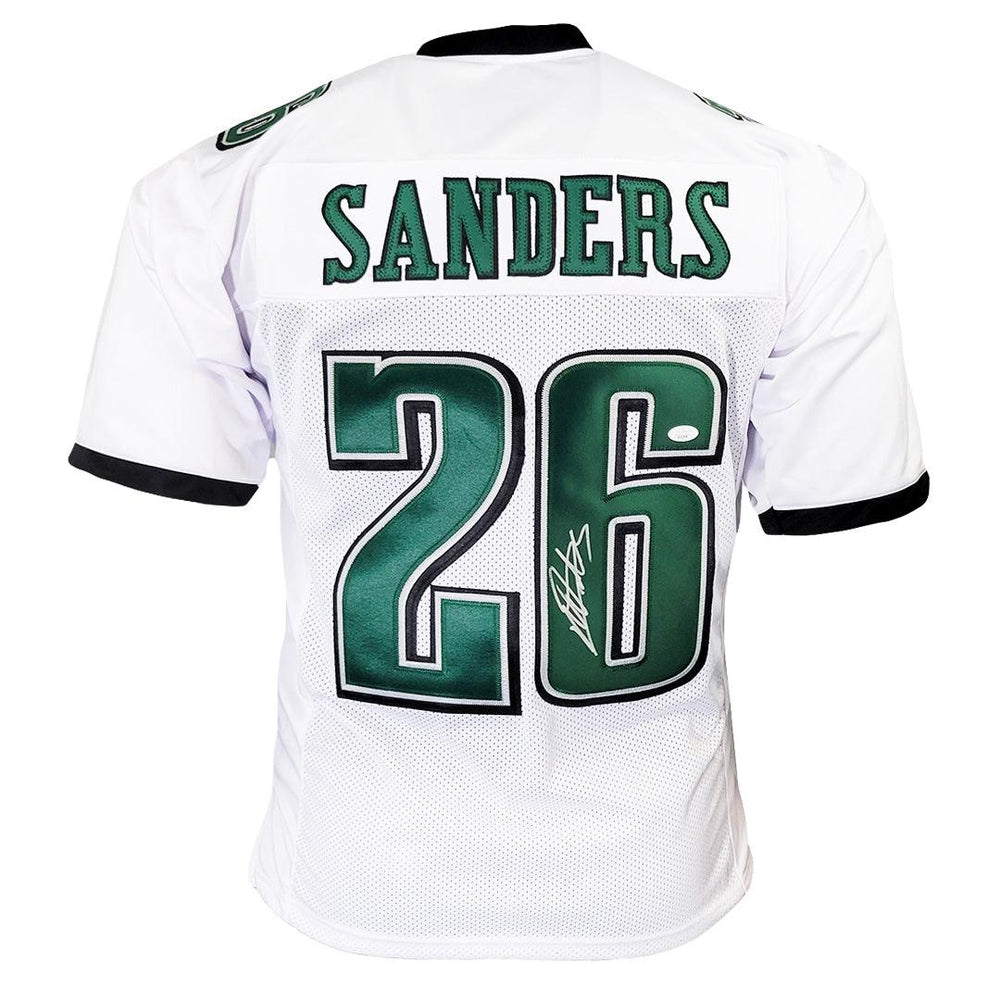 Miles Sanders Signed Philadelphia White Football Jersey (JSA) - RSA