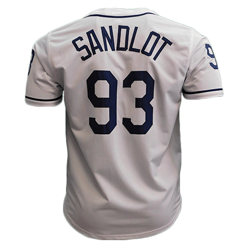 The Sandlot Cast Signed Baseball Jersey (JSA) Autographed by 6 - RSA