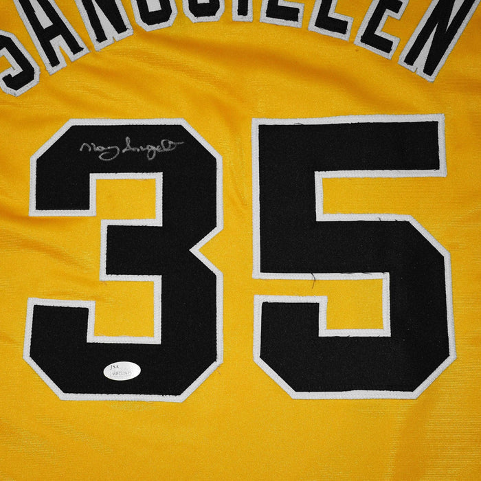 Manny Sanguillen Signed Pittsburgh Pro-Edition Yellow Baseball Jersey — RSA