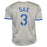 Steve Sax Signed Los Angeles Grey Baseball Jersey (JSA) - RSA