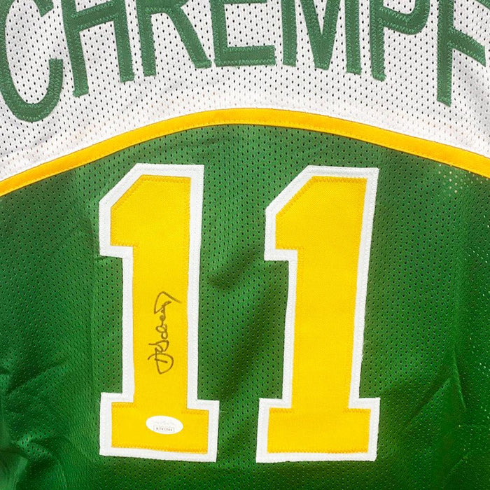 Detlef Schrempf Signed Seattle Green Basketball Jersey (JSA) - RSA