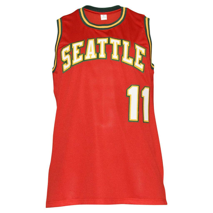 Detlef Schrempf Signed Seattle Red Basketball Jersey (JSA) - RSA
