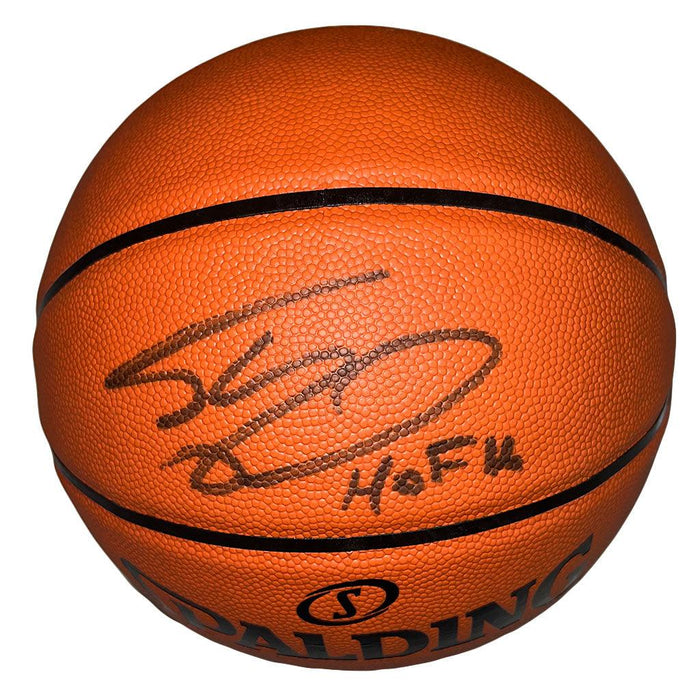 Shaquille O'Neal Signed HOF '16 Black Ink Spalding NBA Silver Series Basketball (JSA) - RSA