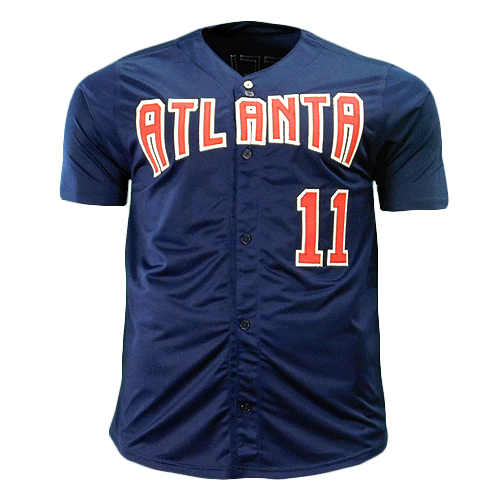 Gary Sheffield Signed Atlanta Blue Baseball Jersey (JSA) - RSA