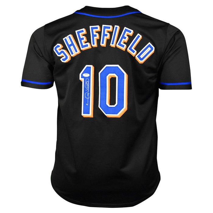 Gary Sheffield Signed New York Black Baseball Jersey (JSA) - RSA