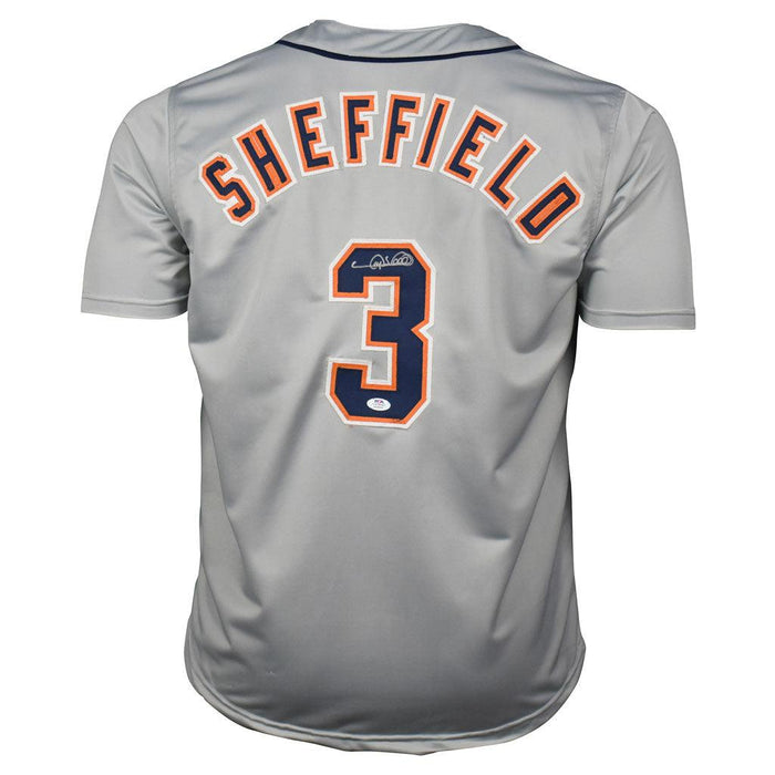 Gary Sheffield Signed Detroit Grey Baseball Jersey (PSA) - RSA